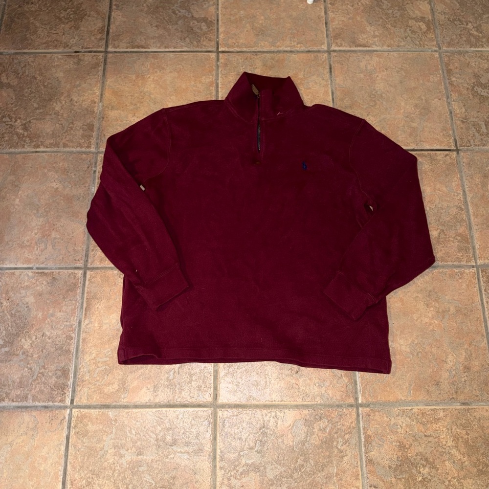 Polo by Ralph Lauren Burgundy Half-Zip Pullover
